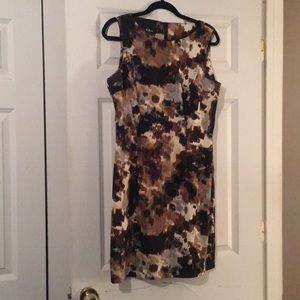 Water color above the knee dress. Never Worn